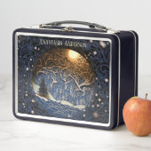 Lunch Box Forêt d'hiver magique nostalgique (En situation)