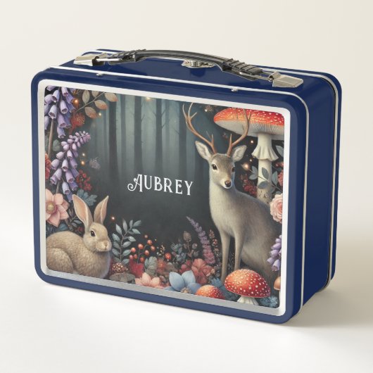 Lunch Box Forêt enchantée personnalisée Animaux forestiers (Dos)