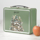 Lunch Box Forêt enchantée personnalisée Gnome vert (En situation)