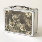 Lunch Box forêt vintage de renard (Dos)
