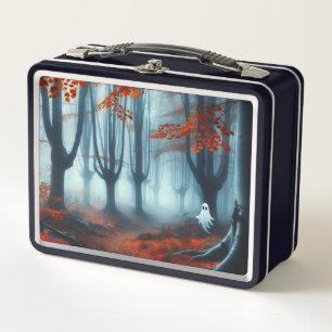 Lunch Box Forêts éffrayantes d'automne avec un fantôme