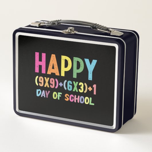 Lunch Box Formule Mathématique 100 Jours D'école Drôle Prof (Devant)