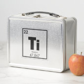 Lunch Box Formule titanique de chimie de symbole d'élément (En situation)