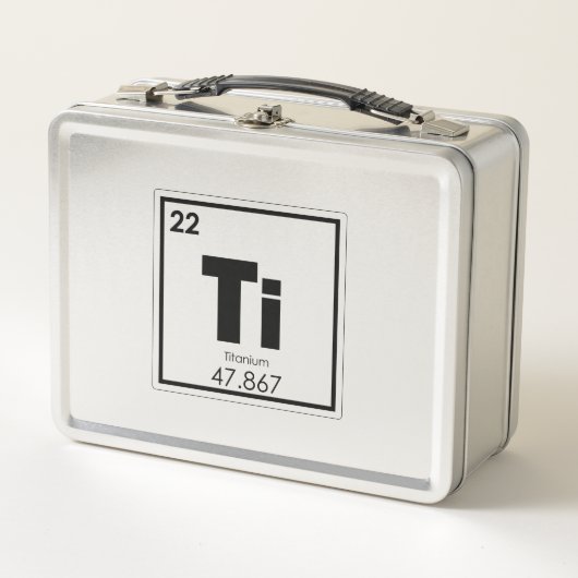 Lunch Box Formule titanique de chimie de symbole d'élément (Devant)