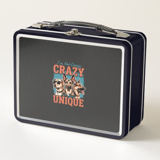 Lunch Box Fou amoureux de chien unique (Devant)