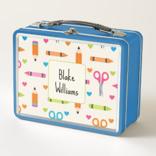 Lunch Box Fournitures scolaires mignonnes motif garçon ou fi