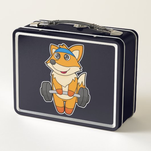 Lunch Box Fox à Fitness avec Barbell (Dos)