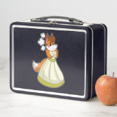 Lunch Box Fox as Bride with Wedding dress.PNG (En situation)