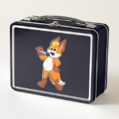 Lunch Box Fox as Singer with Microphone (Devant)