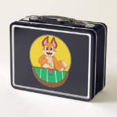 Lunch Box Fox at Poker avec des jetons de Poker (Dos)