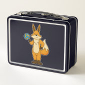 Lunch Box Fox comme joueur de volleyball avec volleyball (Dos)