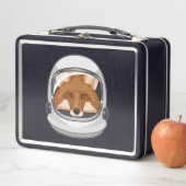 Lunch Box Fox en astronaute avec casque (En situation)