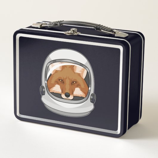 Lunch Box Fox en astronaute avec casque (Devant)