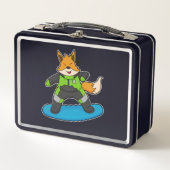 Lunch Box Fox en Snowboard avec Snowboard (Devant)
