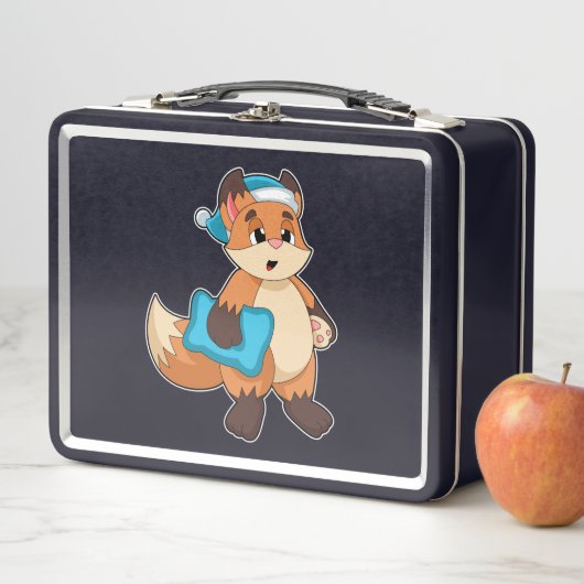 Lunch Box Fox with Nightcap (En situation)