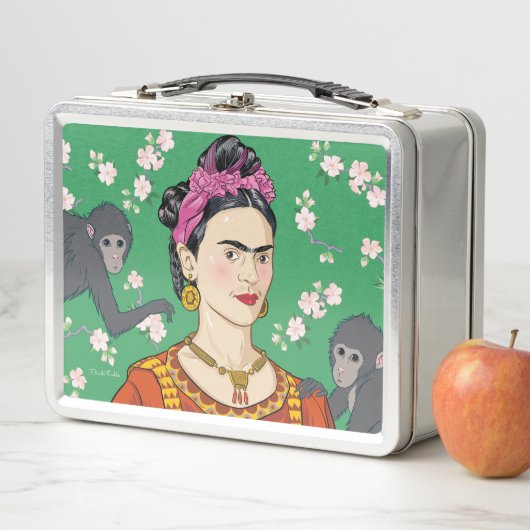 Lunch Box Frida Kahlo Monkey Graphic (En situation)