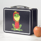 Lunch Box Frog as Firefighter avec Helmet (En situation)