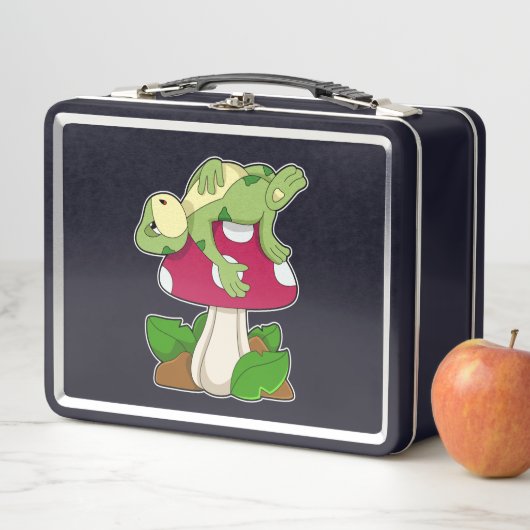 Lunch Box Frog at Sleeping with Mushroom (En situation)