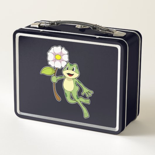 Lunch Box Frog with Flower. (Dos)