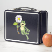 Lunch Box Frog with Flower. (En situation)
