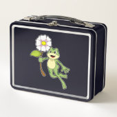 Lunch Box Frog with Flower. (Devant)