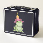 Lunch Box Frog with Plumeria (Dos)