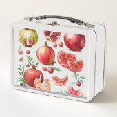 Lunch Box Fruit d'aquarelle de grenade (Devant)
