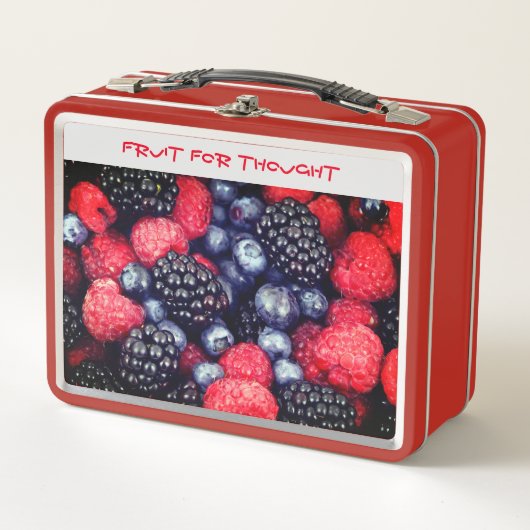 Lunch Box Fruit pour boîte à lunch en métal réfléchi (Devant)