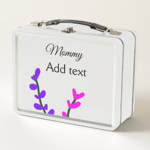 Lunch Box Fuchsia lavande violet cadeau fête des mères maman
