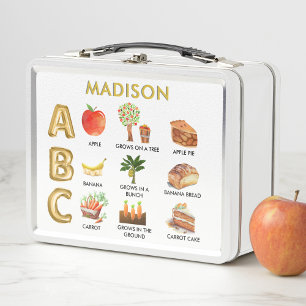 Lunch Box Fun Learning ABC’s Apple Banana Carrot Name