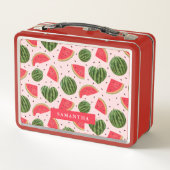 Lunch Box Fun Pink Watermelon Motif de fruits d'été (Dos)