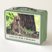 Lunch Box Fun Vert - Chat Rapide Guépard (Dos)