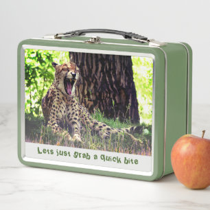 Lunch Box Fun Vert - Chat Rapide Guépard
