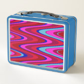 Lunch Box Funky Wave - tons rouge et bleu (Dos)