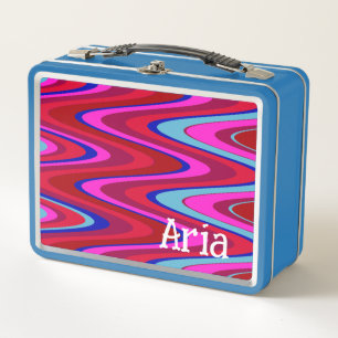 Lunch Box Funky Wave - tons rouge et bleu