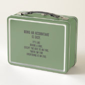 Lunch Box Funny Accountants - Being Accountant is Easy (Dos)