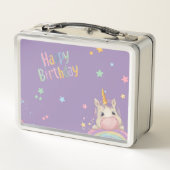 Lunch Box Funny Birthday Unicorn (Dos)