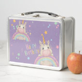 Lunch Box Funny Birthday Unicorn (En situation)