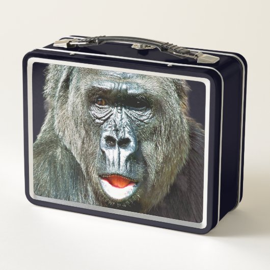 LUNCH BOX FUNNY CUTE GORILLA (Dos)