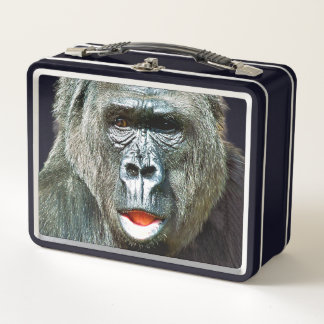 LUNCH BOX FUNNY CUTE GORILLA