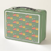 Lunch Box Funny dinosaur train camion garçon Retour à l'écol (Dos)