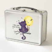 Lunch Box Funny Halloween Black Cat and Magical Moon (Devant)