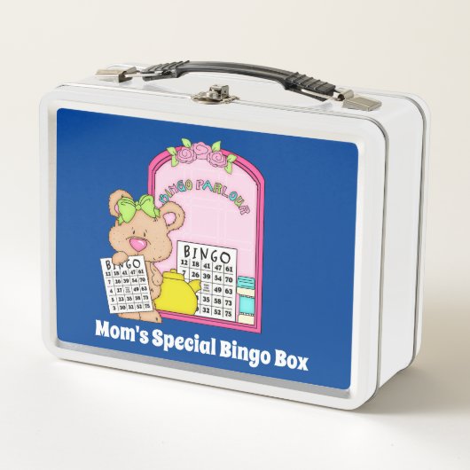 Lunch Box Funny Maman's Bingo ajouter un message de nom (Devant)