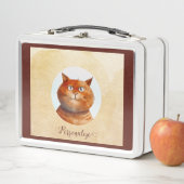 Lunch Box Funny Tabby Cat Feline Personnalisé (En situation)