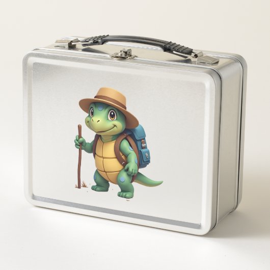 Lunch Box Funny Turtle Hiking Graphic Camping Lover Adventur (Devant)