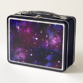 Lunch Box Galaxie bleu violet de minuit (Devant)