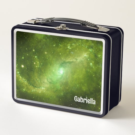 Lunch Box Galaxie Verte Dans L'Espace (Devant)