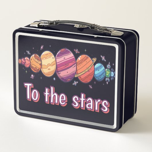 Lunch Box Galaxy Adventure Bento Box - Conception spatiale (Dos)