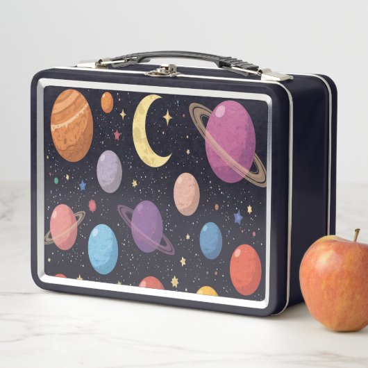 Lunch Box Galaxy Adventure Bento Box - Conception spatiale (En situation)