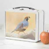 Lunch Box Gambrel's Quail Painting Original Bird Art (En situation)
